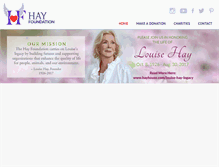 Tablet Screenshot of hayfoundation.org